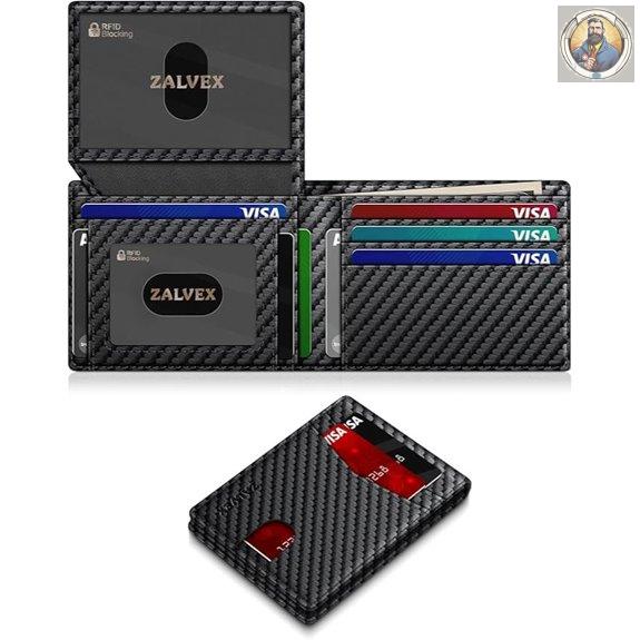 Slim RFID Leather Wallet for Men Bifold with ID Slot