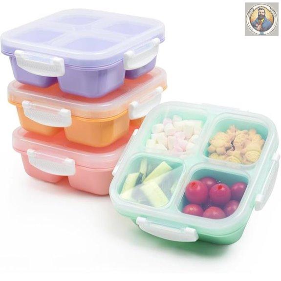 EONJOE 4-Pack Small Snack Containers for Travel