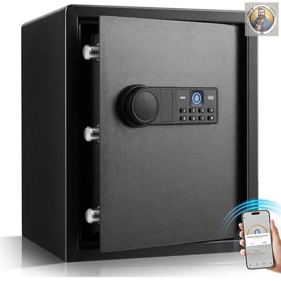 XDeer Smart Safe 35 lb Biometric Lock with App