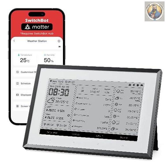 SwitchBot 7.5 Smart E-Ink Weather & Calendar Dashboard