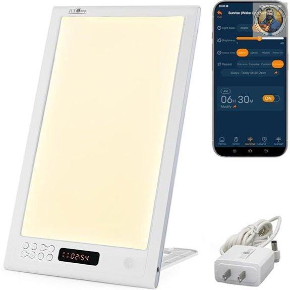 Sunrise Wake-up Lamp with APP Control and Light Alarm