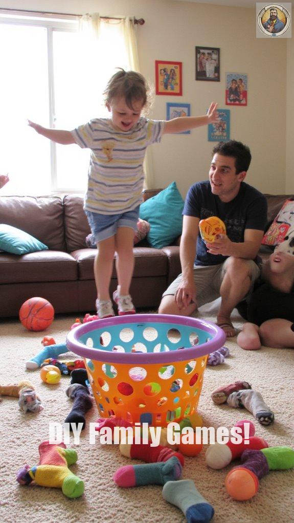 sock basketball game fun