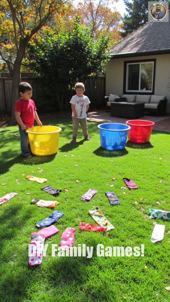 sock toss game fun