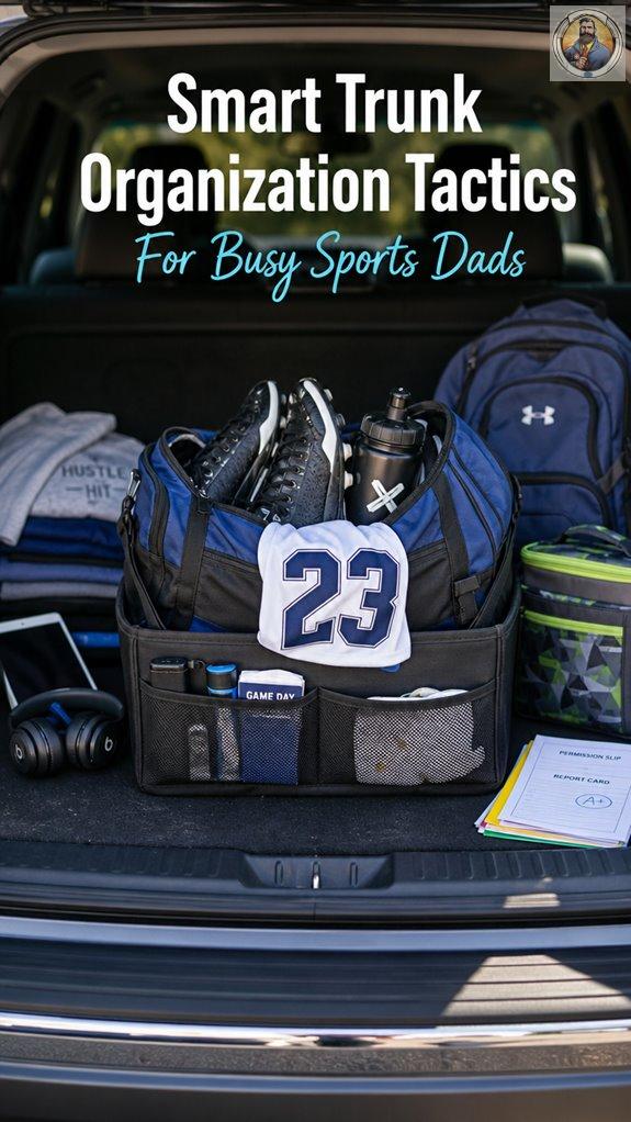 sports dad trunk organization