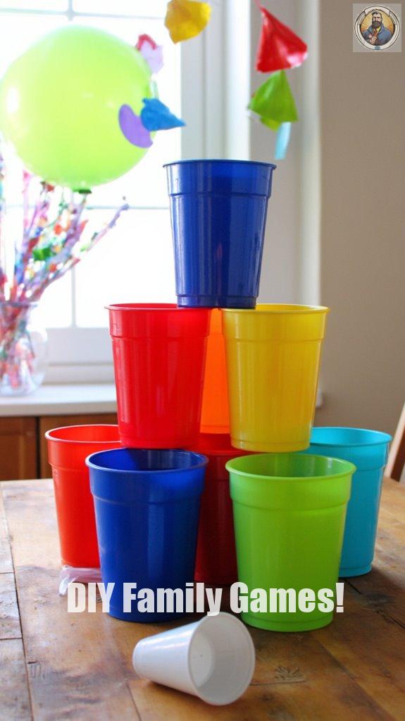 stack cups for fun