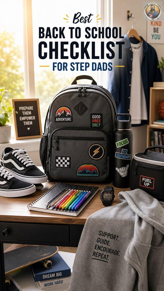 stepdad back to school checklist