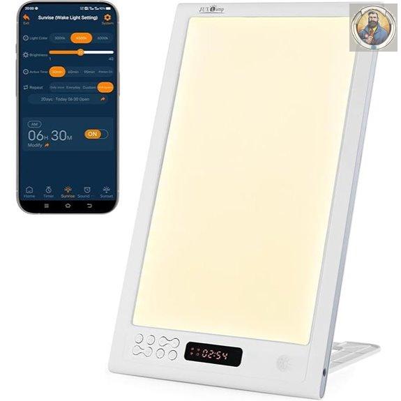 Bright Light Therapy Lamp with Sunrise Alarm