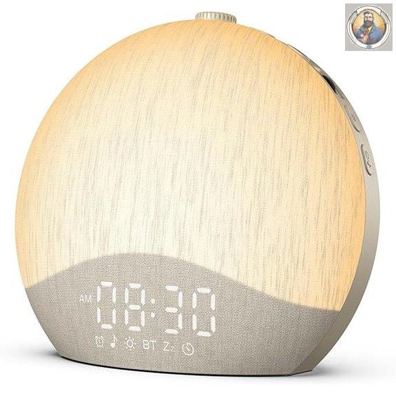 ecozy Sunrise Alarm Clock with Night Lights and Sounds