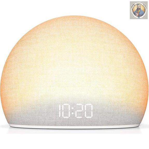 HOUSBAY Sunrise Alarm Clock with White Noise Sound