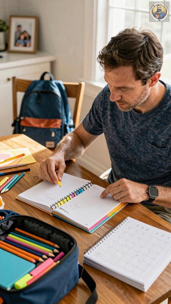supporting homework with organization