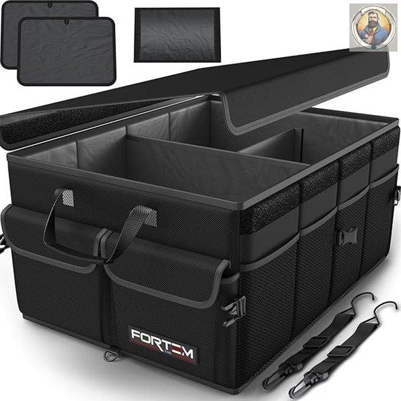 FORTEM SUV Trunk Organizer with Collapsible Storage