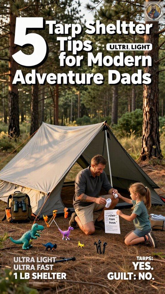tarp shelter tips for dads
