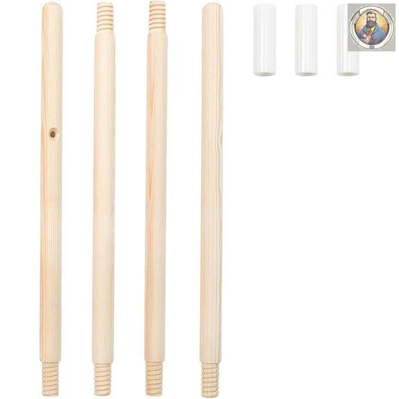 Replacement Wood Poles & Connectors for Kids Teepee Tent
