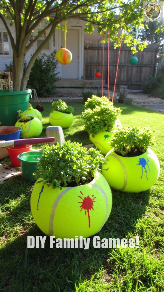 tennis ball eco friendly planters
