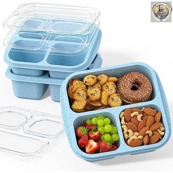 Snack Boxes (3 Pack) - Stackable Bento Lunch Containers