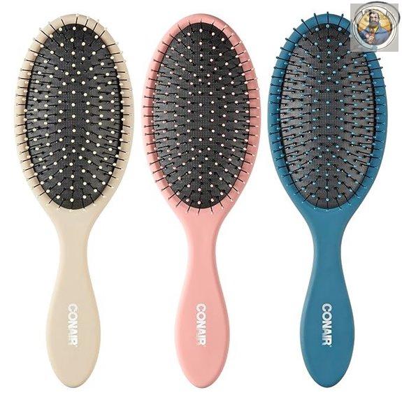 Conair Detangling Hair Brush Set (3-Pack)