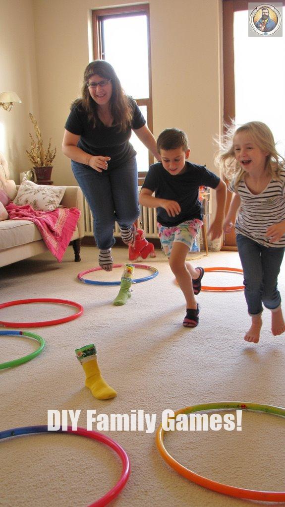 tire run and hula hoop