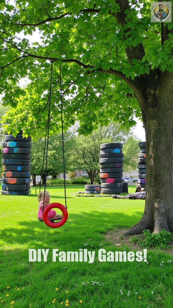 tires create adventurous playgrounds