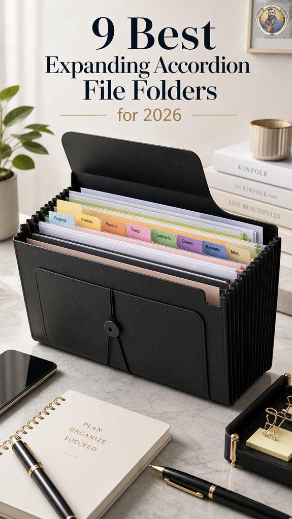 top accordion file organizers