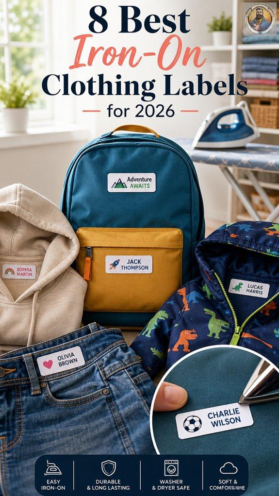 top iron on clothing labels