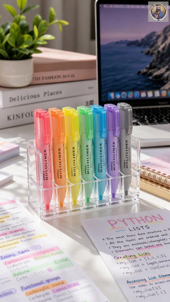 top multi colored highlighters