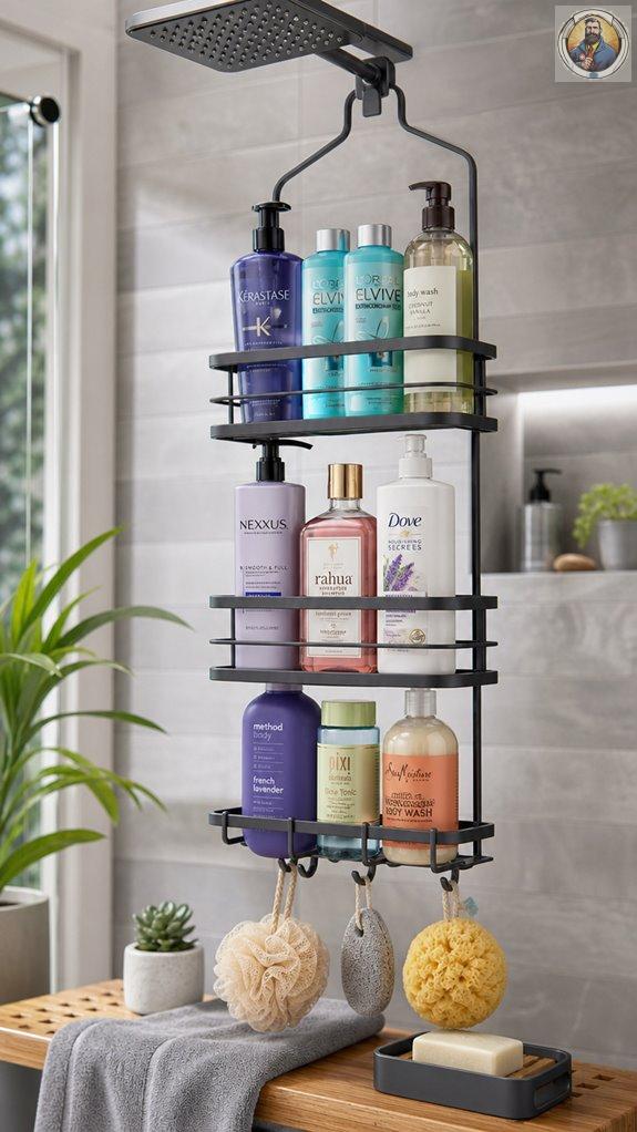 top portable shower organizers