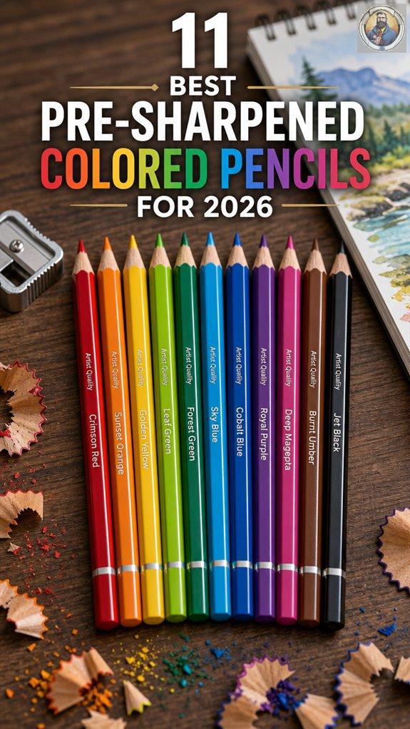 top pre sharpened colored pencils