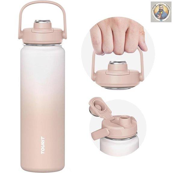 Tourit 24 oz Insulated Stainless Steel Water Bottle
