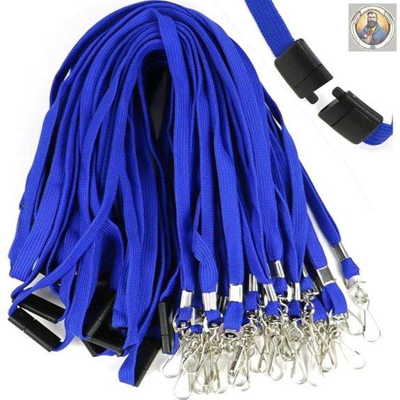 Ollain 25 Pack Breakaway Lanyards with J-Hooks