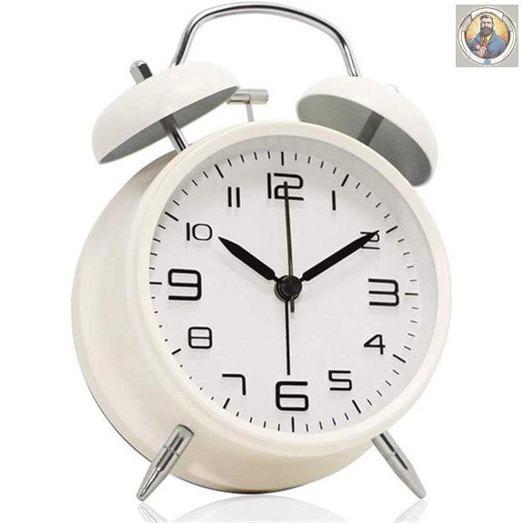 TXY Twin Bell Alarm Clock with Backlight and Loud Ringtone