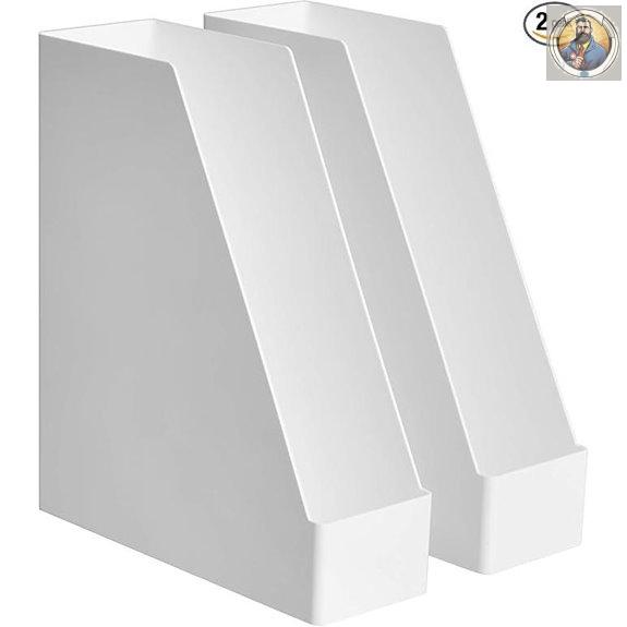 Amazon Basics Plastic Desk Organizer 2-Pack