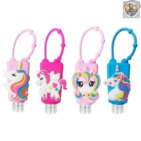 Color Land 4Pcs Unicorn Travel Bottles with Silicone Cases