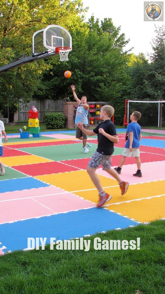 versatile backyard sports court