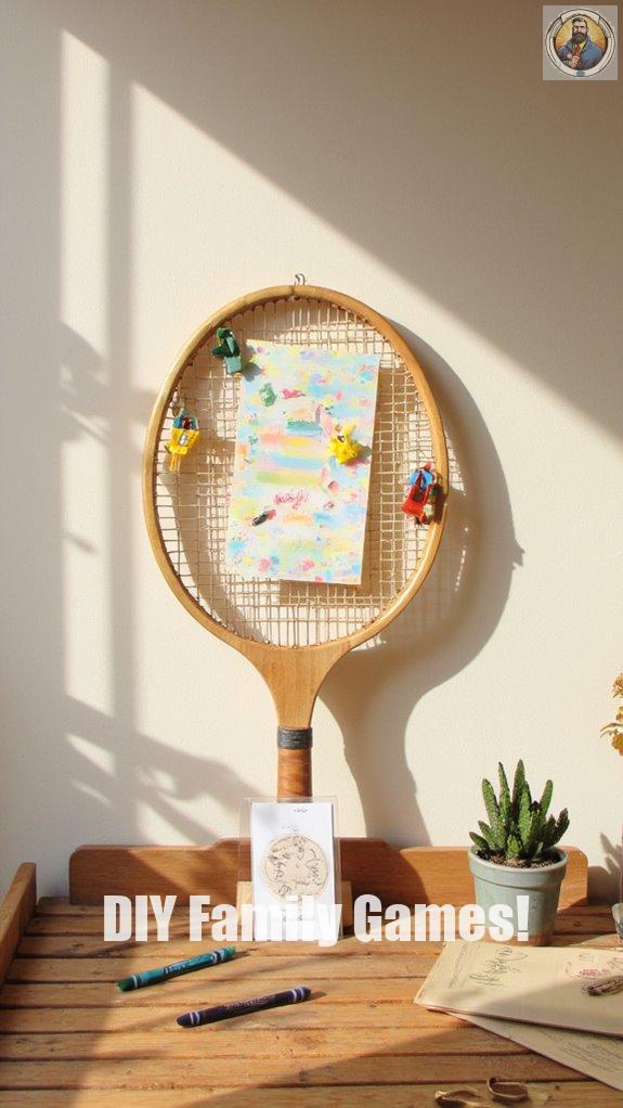 vintage racket memo board