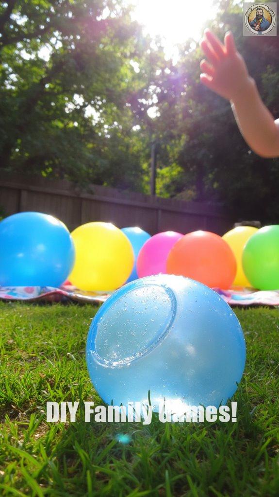 water balloon toss fun