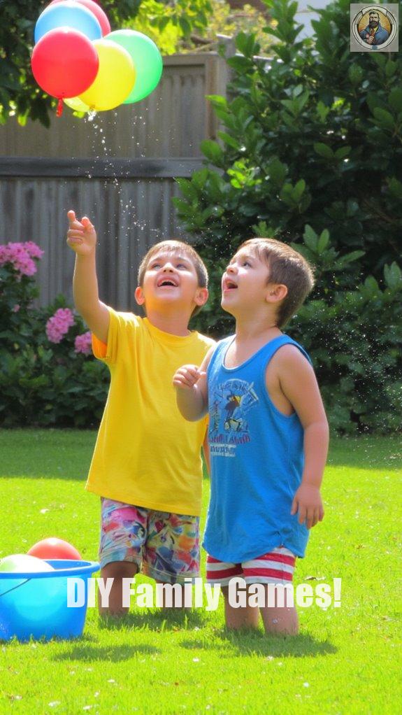 water balloon toss fun