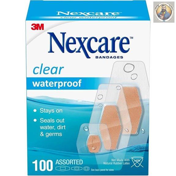 Nexcare Waterproof Clear Bandages 100 Count