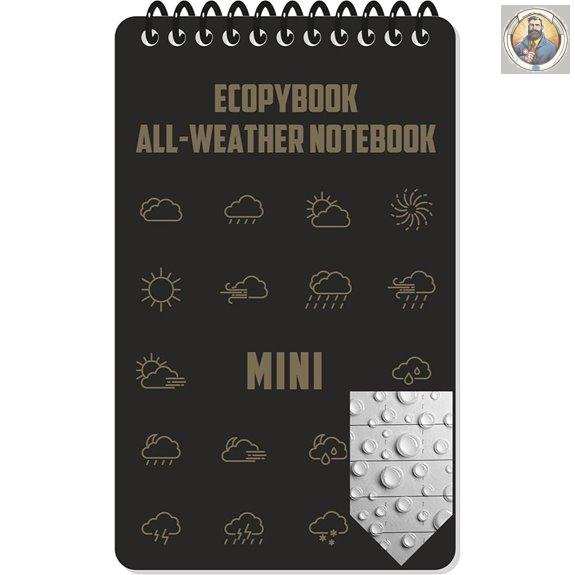 Waterproof Reusable Notepad with Spiral Binding