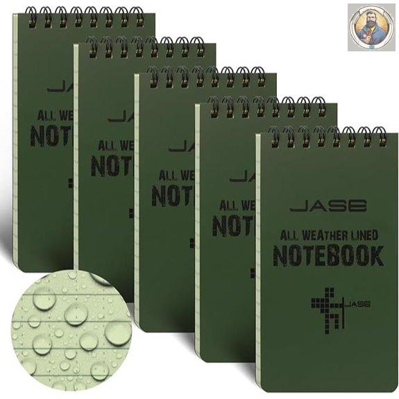 Yamadura Waterproof Shower Notepad (5 Pack)