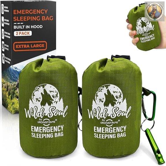 Ironstripe XL Waterproof Survival Bivy Sack with Accessories