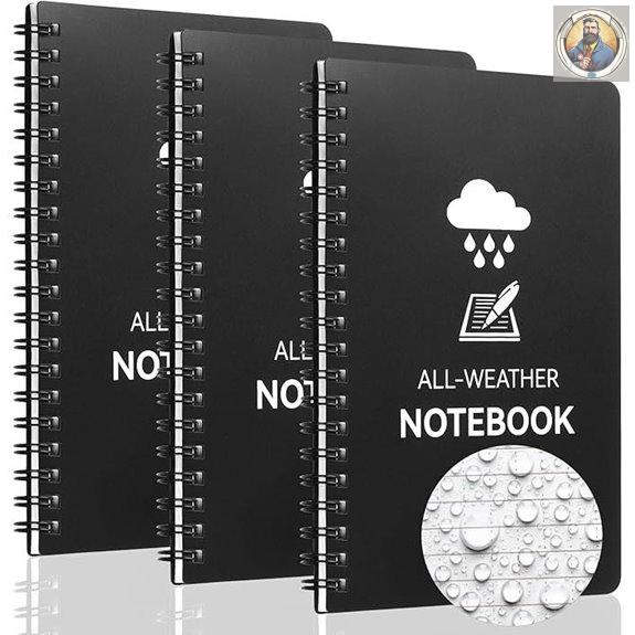 Weatherproof Pocket Notebooks (3 Pack 5x7)