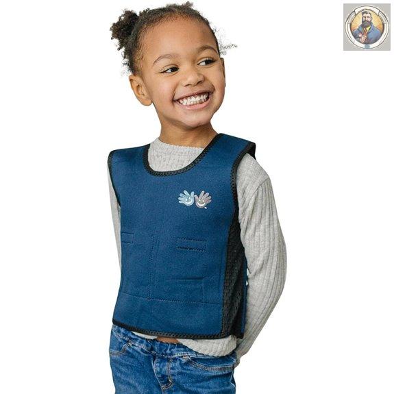 Blue Weighted Compression Vest for Kids & Adults