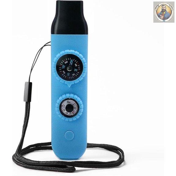 Emergency Survival Whistle with Lanyard and Compass