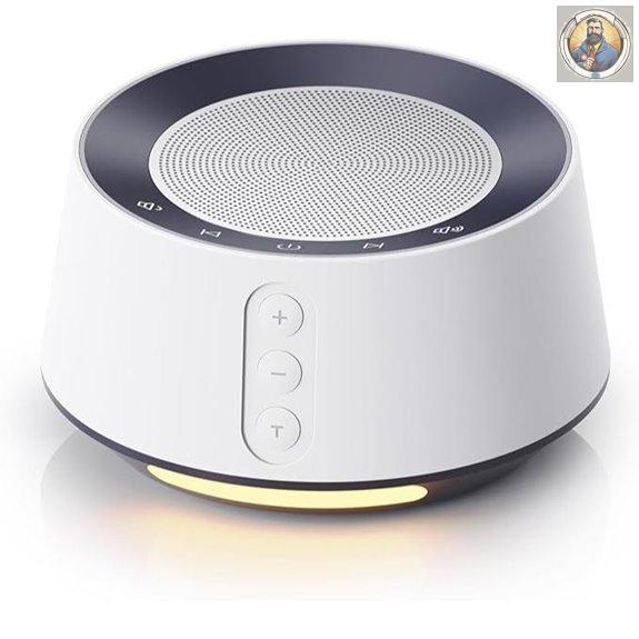 White Noise Sound Machine with 20 Sounds and Night Light