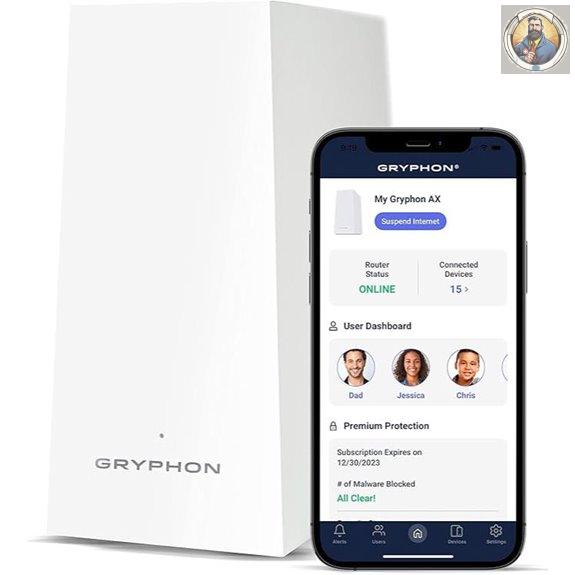 Gryphon AX Mesh WiFi 6 Router with Parental Controls