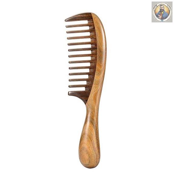 Maelys Wooden Wide Tooth Hair Comb for Curly Hair