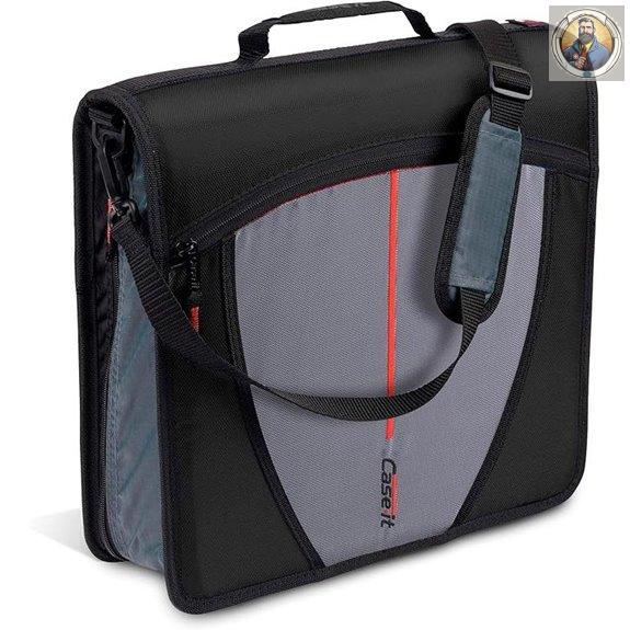 Case-it Zip Tab Zipper Binder with Pockets